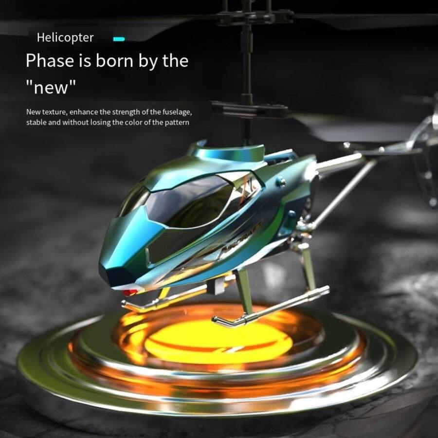 Blue helicopter cool light, can fly up and down left and right