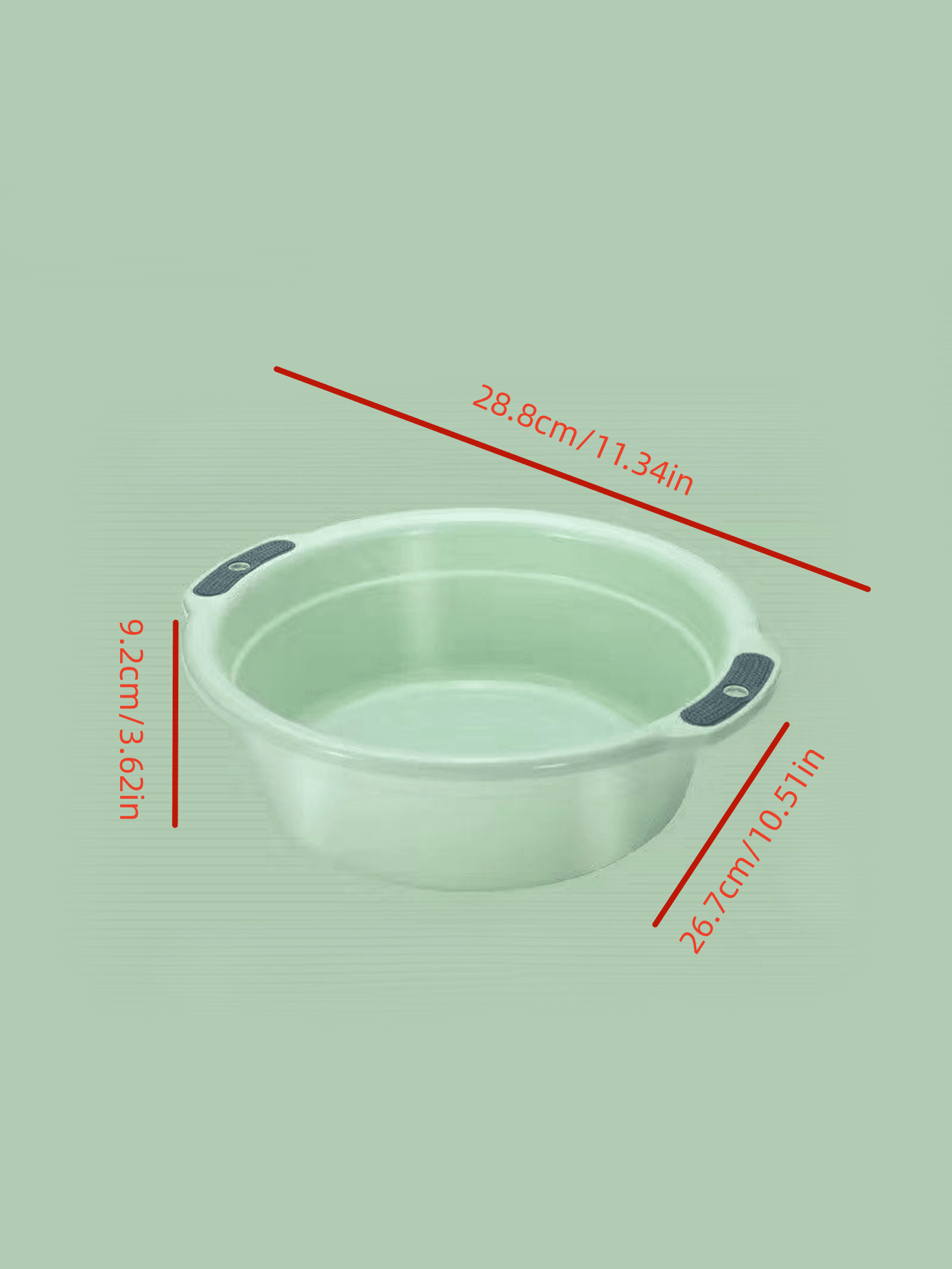 1pc Thickened And Deepened Plastic Basin For Washing Face, Vegetables