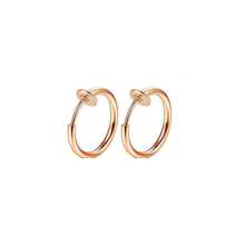 1Pair Fake Septum Piercing Rings for Men Women, Faux Nose Rings Hoop Stainless Steel Faux Lip Ear Nose Septum Ring Non Piercing Clip On Nose Hoop Rings Fake Lobe Cartilage Tragus Forward Helix Earrings