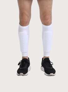 1雙黑色防碰撞足球護脛,吸濕排汗和氣味抵抗的 - 白色 - 查看 1