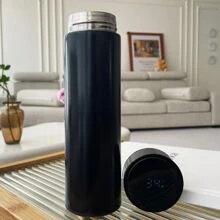 純色真空瓶和保溫瓶 - 黑色 - 查看 1