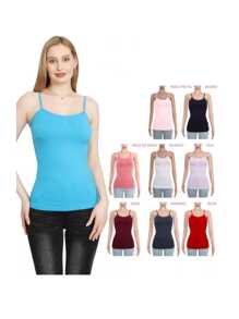 10 blusas de tirantes top basico para mujer unitalla fresco - Multicolor - Ver 2