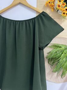 Women T-Shirts - 軍綠色 - 查看 3