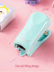 1件套燈粉色的釘書機和訂書釘套裝