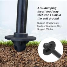 1張超輕質黑色網面透氣月亮椅,帶網袋和杯架,適合戶外露營 - 黑色 - 查看 2