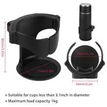 Giá để cốc trên ô tô Giá để cốc uống nước đa năng có thể điều chỉnh trên ô tô Giá để chai nước có thể điều chỉnh - màu đen - Xem 8