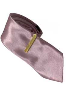 男士領帶，適用於正式場合和商務裝扮 - 乾枯玫瑰色 - 查看 2