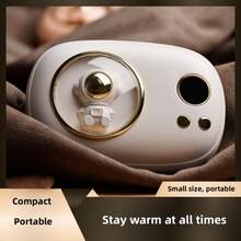 1入組usb可充電小型寵物造型手暖器,讓您溫暖度過整個冬季 - 白色 - 查看 2