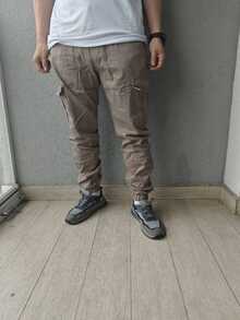 Men Pants - Màu nâu  Mocha - Xem 4