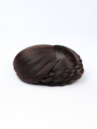 Moños De Pelo Trenzado Para Mujer, Extensiones De Cabello Sintético Con Clip Updo Chignon De 6 Pulgadas, Piezas De Cabello Para Peluca, Lazos Para El Cabello