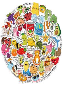 50pcs Cute & Interesting Stickers - Multicolor - View 3