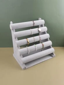 1入5層可拆式手鍊展示架,適用於頭飾、項鍊、手錶、手鍊 - 灰色 - 查看 6