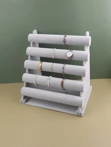 1入5層可拆式手鍊展示架,適用於頭飾、項鍊、手錶、手鍊 - 灰色 - 查看 4