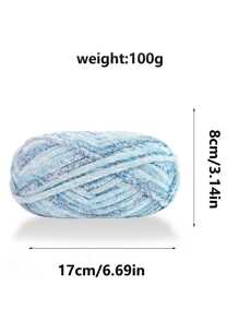 1入組100克絨線,6毫米厚度的毛線適用於diy絨絨毯、圍巾、冰條線