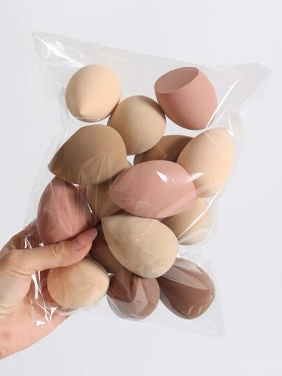 15pcs/Pack Cosmetic Sponge, Color & Shape Random, Suitable For All Skin Types, Latex-Free Multipurpose Makeup Sponge For Liquid, Cream, And Powder, No Streaks, Smooth Makeup Application,Makeup,Cheap,Room Decor,Vanity,Travel,Bedroom,Makeup Accessories,Puff,Makeup Blender,Powder Puff,Makeup Sponge,Cheap,Stocking Stuffers,Makeup,Makeup Tools,Cheap Stuff,Gifts,Gifts For Women,Christmas Gifts