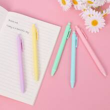 2入套粉色馬卡龍色筆身中性筆,黑墨水,0.5mm筆芯,子彈頭筆尖,學生筆,圓珠筆,記筆記、學生日常寫作學習文具非常有用。 - 粉色 - 查看 3