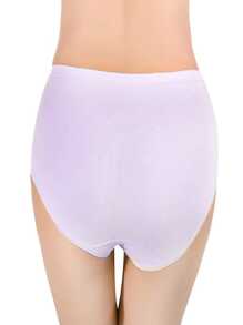 1pc Maternity High Waisted Underwear - Purple - View 4