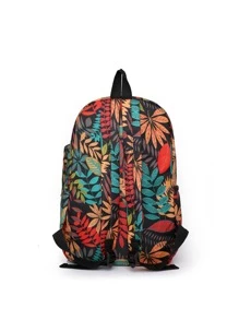 2 件套撞色卡通心形和字母印花青少年背包 - 彩色 - 查看 4