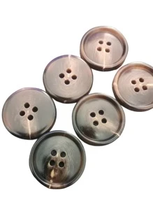 20 pezzi/40 pezzi di bottoni in resina assortiti, stile imitazione corno di bue, adatti per cappotti e giacche di alta gamma, accessori di cucito, materiale durevole, disponibili in diverse misure - Caffè Marrone - Visualizzare 7