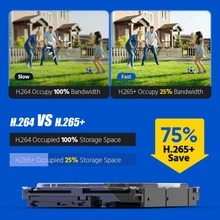 ANNKE 5MP PoE Security Camera System With 6MP 8CH NVR, 4Pcs 5MP Outdoor IP Cameras With 2.8MM Lens, Audio Recording, 100 FT EXIR 2.0 Night Vision, IP67 Rated, Supports Alexa - 2 TB - Übersicht 6