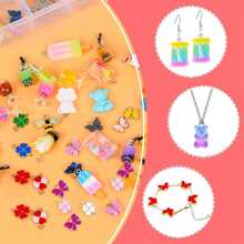 104 chiếc DIY Kết cườm Bộ làm đồ trang sức Bao gồm Nhựa & Acrylic Hạt Đối với Vòng tay , Dây chuyền , Hoa tai , Móc chìa khóa , vòng chân , Vật rủ xuống , Lễ hội Quà tặng tiệc Phụ kiện Sự phối hợp - Nhiều màu - Xem 3