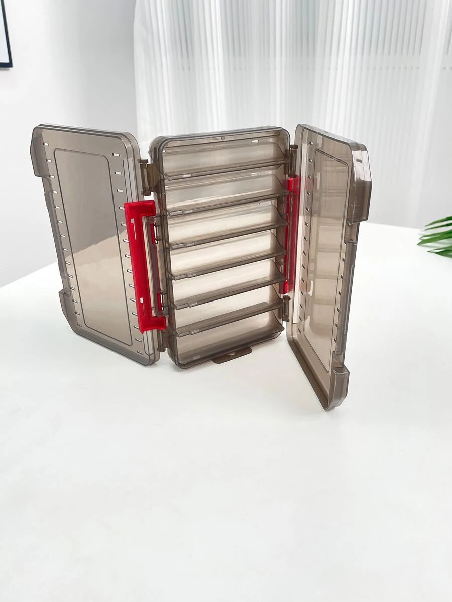 釣魚配件收納盒,分層餌盒,釣魚用具組織收納盒,適用於鱘魚餌 - 黑色 - 查看 1