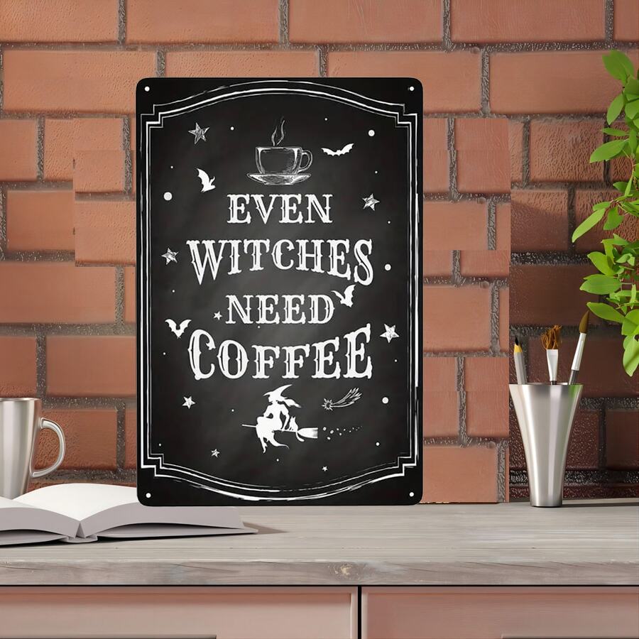 1個“需要咖啡”的無框裝飾金屬招牌,適用於客廳、餐廳、酒吧、農場、咖啡店、聖誕禮物,11.81 * 7.87英寸