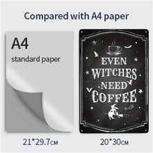 1個“需要咖啡”的無框裝飾金屬招牌,適用於客廳、餐廳、酒吧、農場、咖啡店、聖誕禮物,11.81 * 7.87英寸