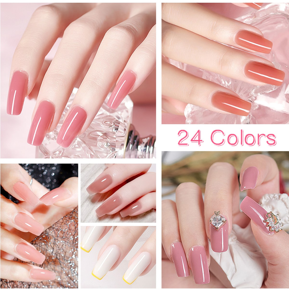 Nail kit acrylic nail kit UV LED nail lamp with Nail Gel Polish kit immersion off manicure tool