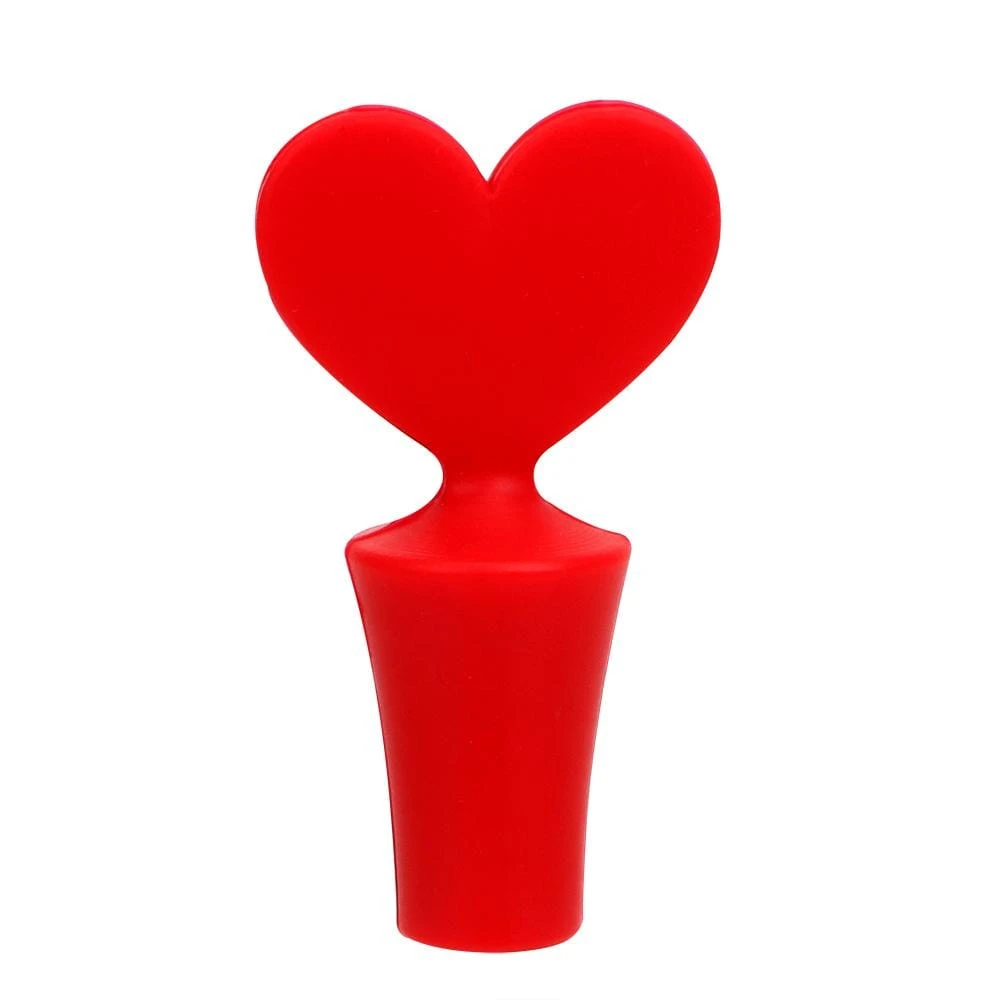 1PC Silicone Poker Shaped Wine Stoppers Leak Free Wine Beer Bottle Cork Stopper Plug Wine Bottle