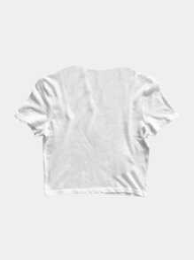 Women T-Shirts - White - View 2