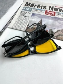 夏日男士時尚太陽眼鏡，適合戶外防曬，作為禮物送給朋友，適合休閒穿著