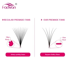 FADVAN Fadvan 120Fans Premade Fan Lashes 3D 5D 6D 8D 10D 12D 16D 20D 30D 0.07 C/D 8-14mm Volume Individual Short Stem  Eyelash Extension Makeup Supplies