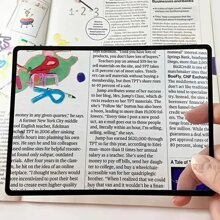 3件 - 全页尺寸 - 7x4.7英寸 - 大号放大镜，用于辅助阅读。这款放大镜镜片适合老年人阅读和观看。圣诞节、新年送给老年人的礼物。 - 黑色 - 查看 4