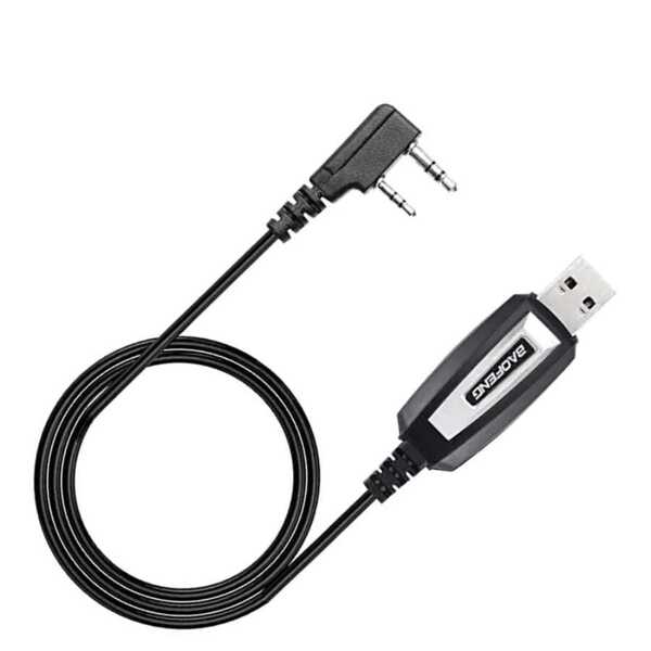 Baofeng 1 Pièce Câble De Programmation Usb Bidirectionnel 2 Broches Pour Talkie-walkie
