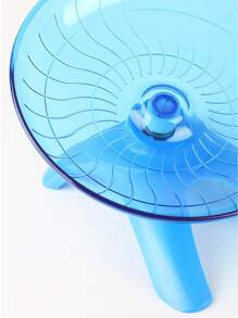 1入組倉鼠跑步輪小寵物運動飛碟鼠輪小動物老鼠玩具倉鼠籠子配件 - 藍色 - 查看 2