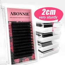 LAKANAKU Abonnie 12Rows 12mm Abonnie C/D/CC Matte Black Cashmere Easy Fanning Eyelash Extensions Soft Easy Fans Volume Lashes Extensionlash Clusters,Eyelash Clusters,Individual Eyelashes,Lashes,Fake Lashes