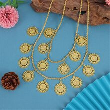 1 Miếng Cô dâu Huy hiệu tiền xu) Dây chuyền Hai lớp Thiết kế Màu vàng Hợp kim kẽm Tinh tế Khắc Huy hiệu Vật rủ xuống Đối với Truyền thống Lễ hội , Lễ cưới , Buổi tiệc Dịp Hoàng gia - Vàng - Xem 3