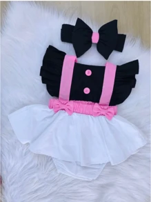 Baby Girls Jumpsuits - màu đen - Xem 2