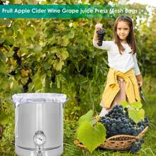 1pc Brew Bags, SANTOW Fine Mesh Strainer Bag, Reusable Straining Mesh Bag For Home Brewing, Filter Bag For Nut, Milk, Cold Brew, Fruit Press Drawstring - White - View 7