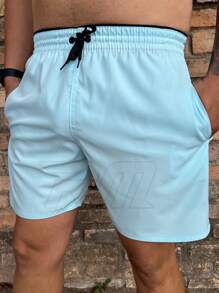 Men Shorts - Baby Blue - View 1