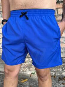 Men Shorts - Royal Blue - View 1