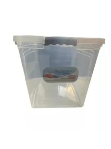 Caixa Organizadora 60 Litros Com Tampa Grande Transparente - XL - Visão 3