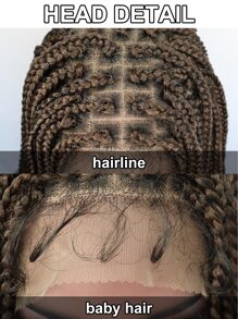 10*5 超長漸層啡色無打結無底網盒子辮頭套 編織辮髮套與寶寶毛刺織髮 去掉合成纖維毛使用膠帶隱藏式透明底網 不包括眉毛和背景的搭配