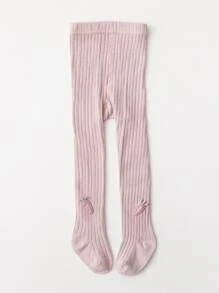 3-pack Girls' Classic Striped Tights With Bow-knot Decoration - Multicolor - View 3