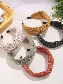 1 Miếng Của phụ nữ Nhiều màu Băng đô Hoa , Đúng mốt , Giải trí , Retro , Băng đô Rộng , Thích hợp Đối với Các bữa tiệc , Nhảy Các bữa tiệc , Nhà  Sử dụng , Ngày đêm - màu xanh lá - Xem 2