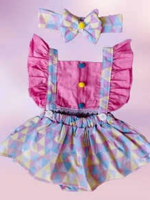 Baby Girls Jumpsuits - 淺粉色 - 查看 4