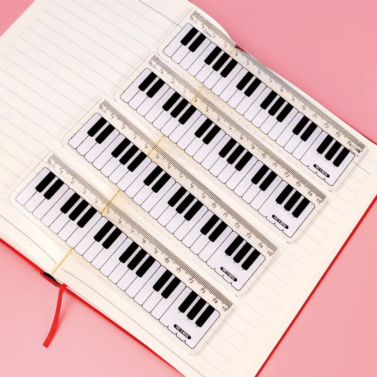 1 Pc Plastic Ruler ,Sheet Music Ruler, Straight Ruler Plastic Measuring Tool Suitable for Student School Office