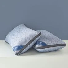 1 件碎記憶海綿枕頭,可調節涼爽透氣枕頭,適合深度睡眠 - 俯臥或側睡,可水洗床枕 - 灰色 - 查看 3