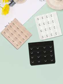 3入組/套女性彈性可調節胸罩延長器帶鉤和眼睛閉合